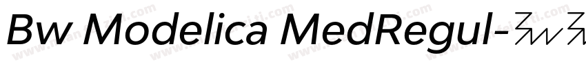 Bw Modelica MedRegul字体转换